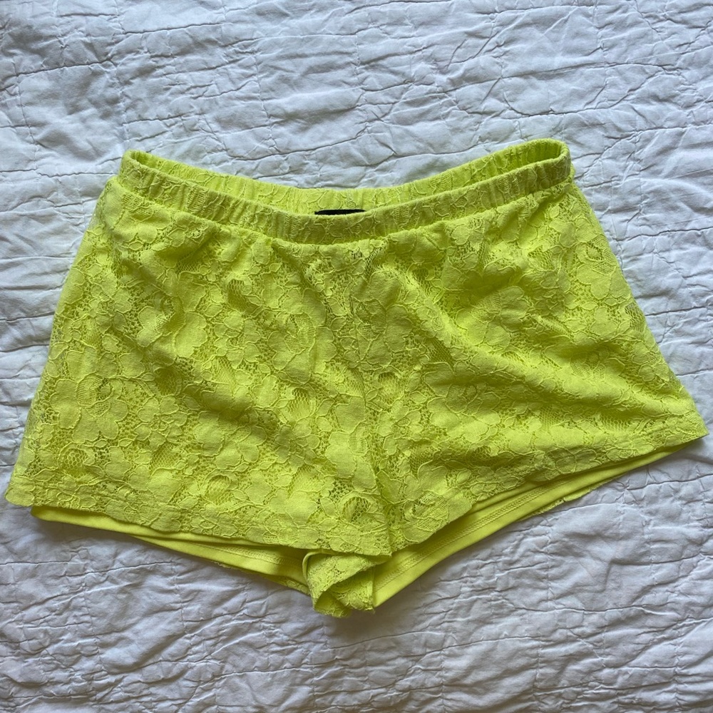 Forever 21; women’s Lace shorts.